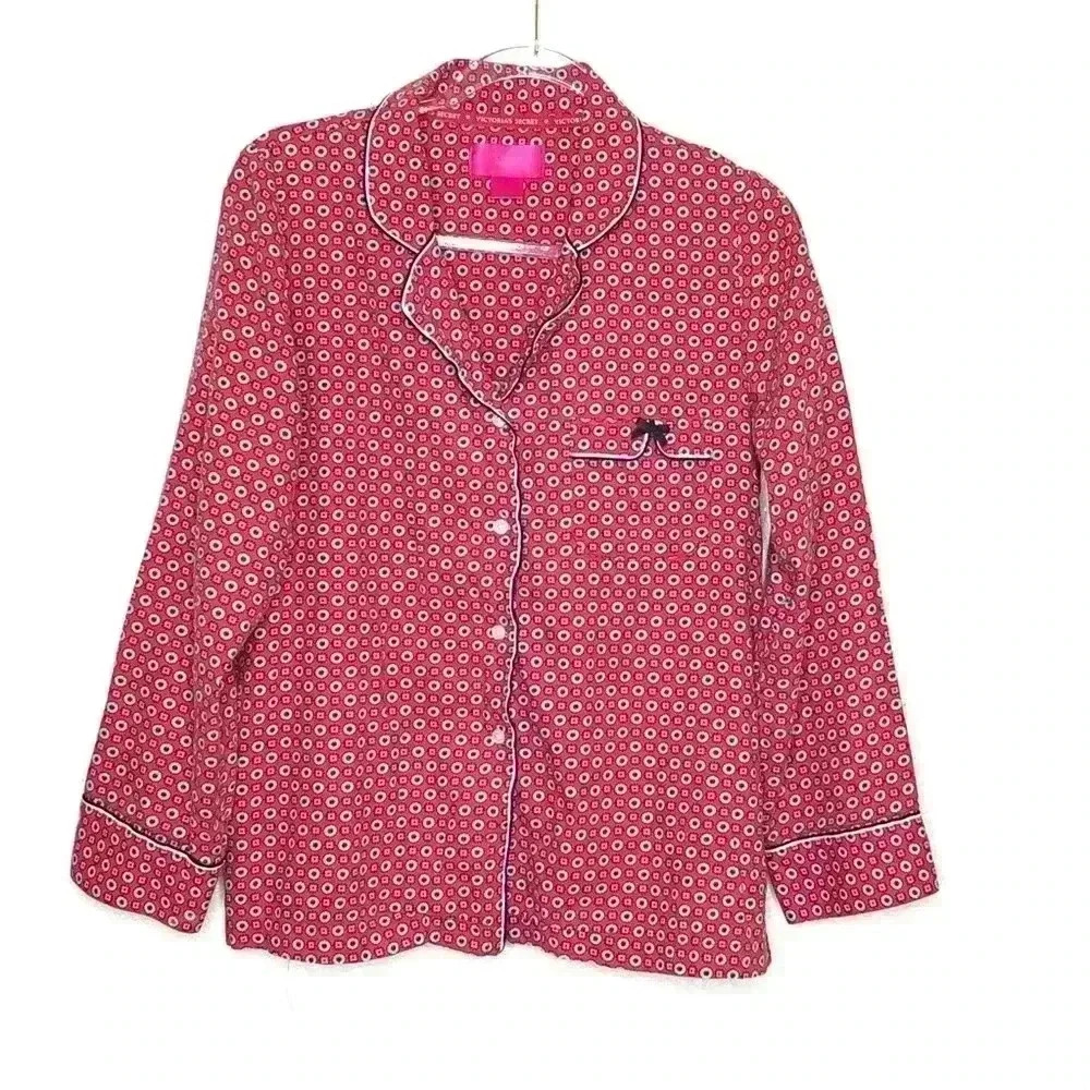 2/$25 Victoria's Secret Pajama top Flannel Small